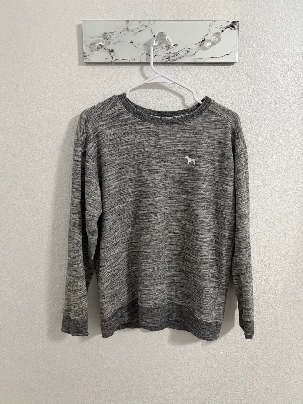 PINK Victoria's Secret Heather Gray Crewneck Sweater
